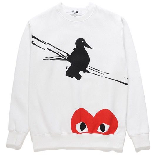 Sudadera CDG Play Monogram Crow